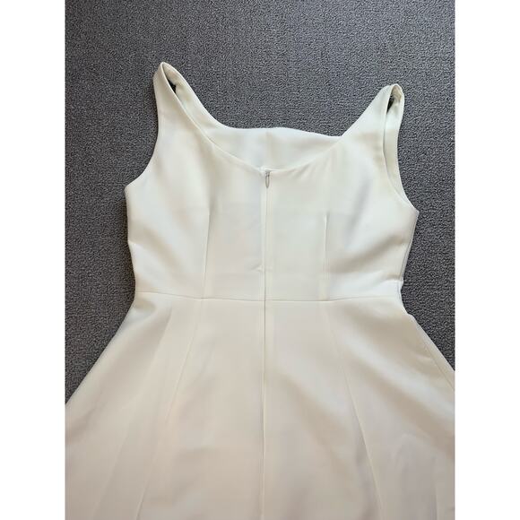 Jansan Mini Dress White Fit to Flare Skater Size Medium - Picture 4 of 9